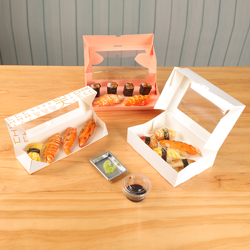 Paper Sushi Box with Window