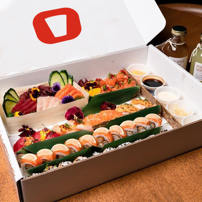 kraft paper sushi box