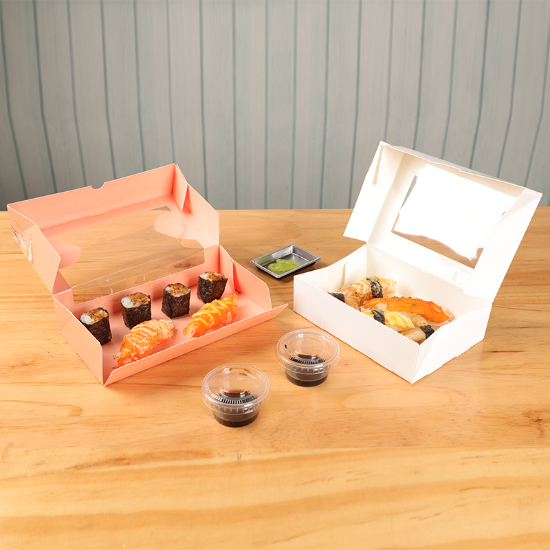 Paper Sushi Box with Window