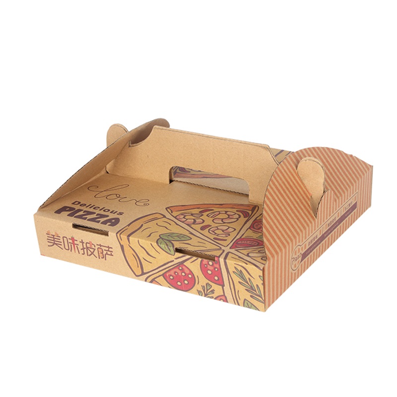 Paper Pizza Boxes Fast Food Packaging Takeaway Custom Wholesale
