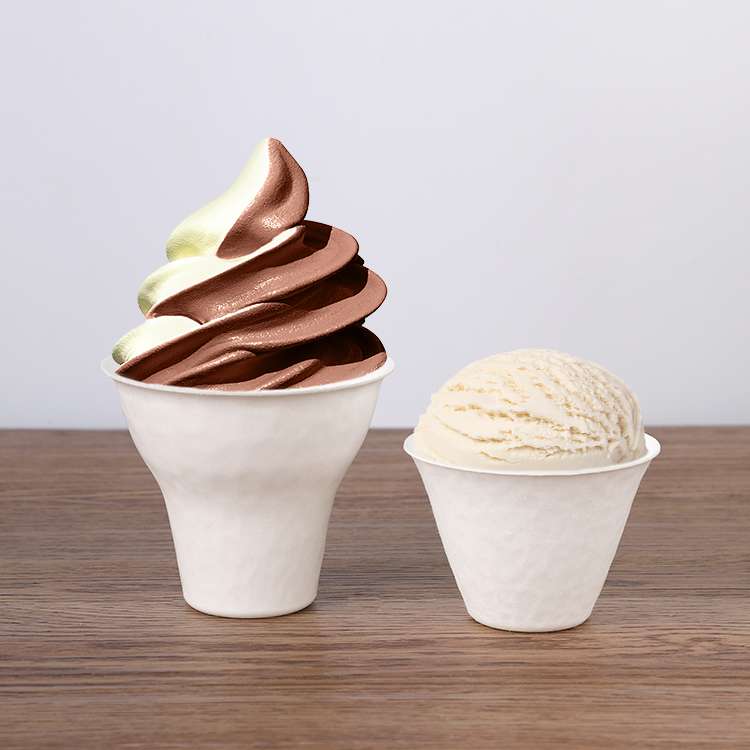 Pulp Ice Cream Paper Cup Eco Friendly DIY Design