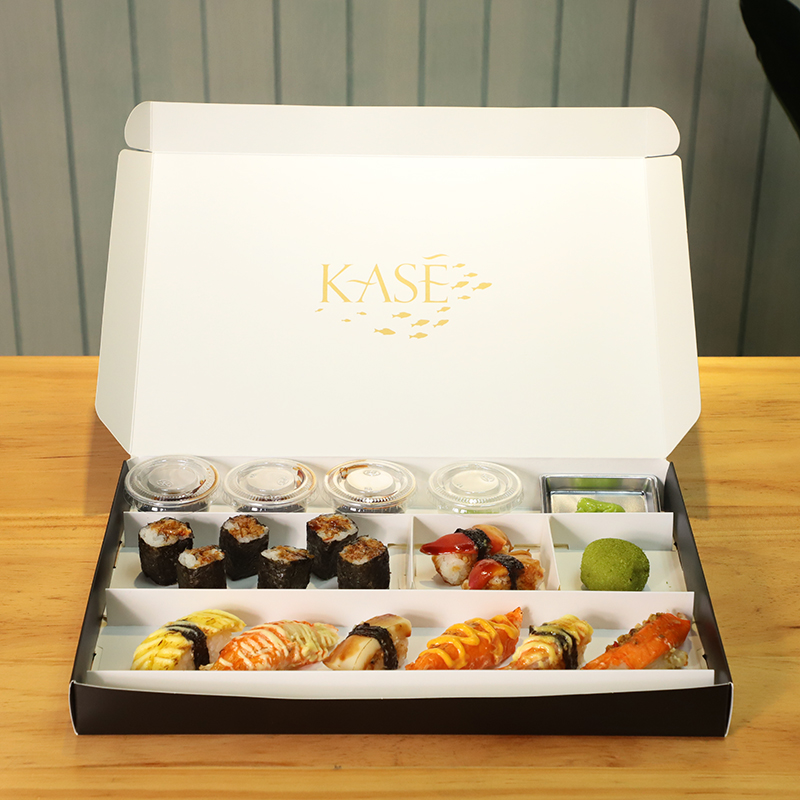 Wholesale Separate Sushi Paper Box Custom Printed