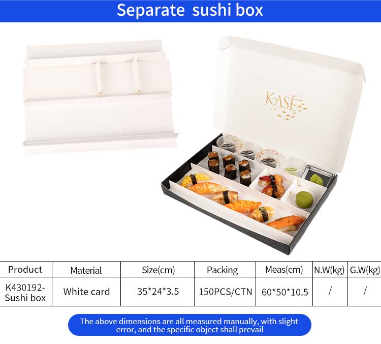 Specifics of Separate Sushi Paper Box 